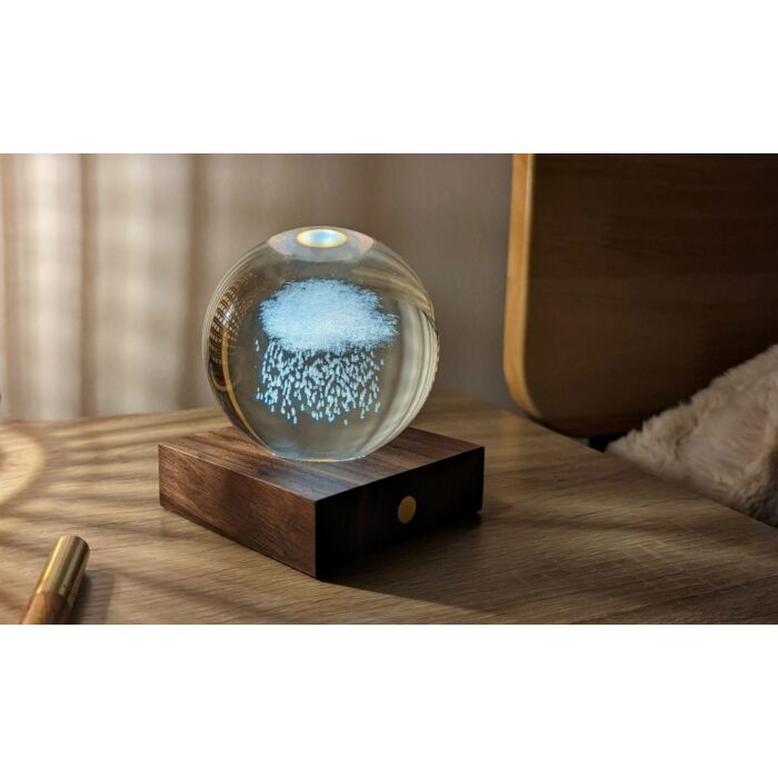 Gingko Amber Crystal Light - Rain Cloud